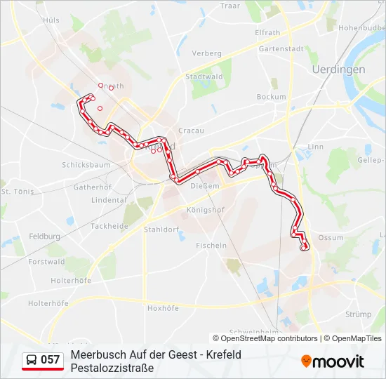 057 Bus Line Map