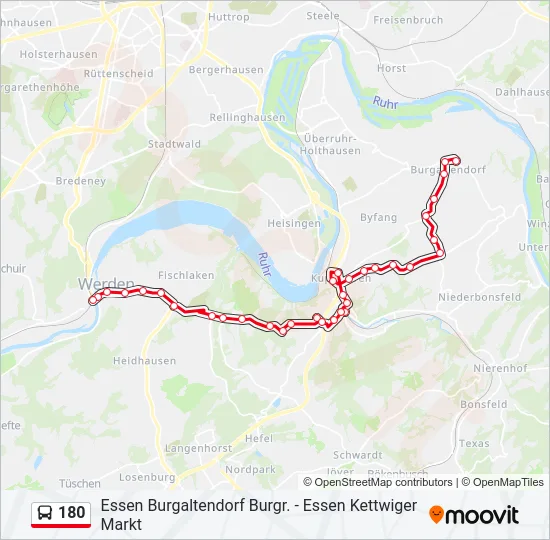 180 Bus Line Map