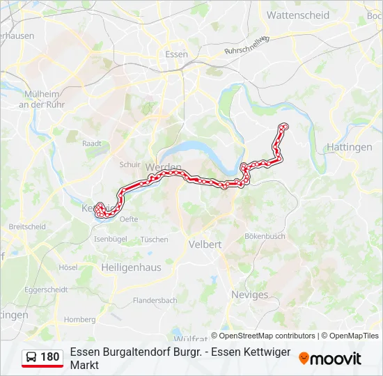 180 Bus Line Map