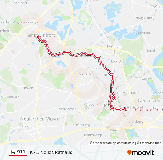 911 Bus Line Map