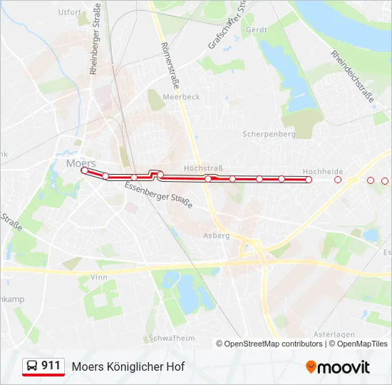 911 Bus Line Map