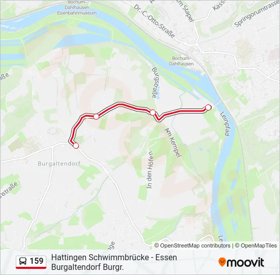 159 Bus Line Map