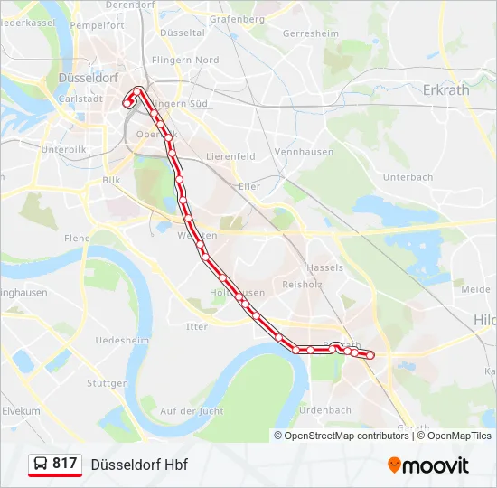 817 Bus Line Map