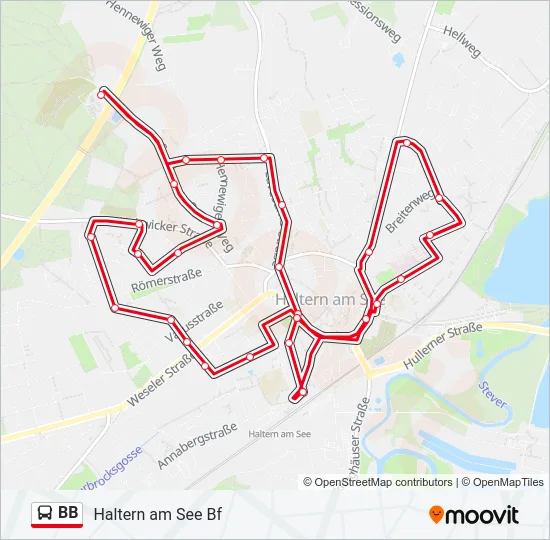BB Bus Line Map