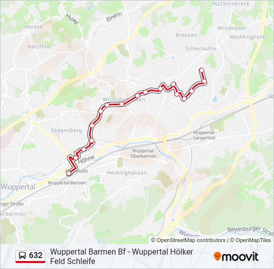 632 Bus Line Map