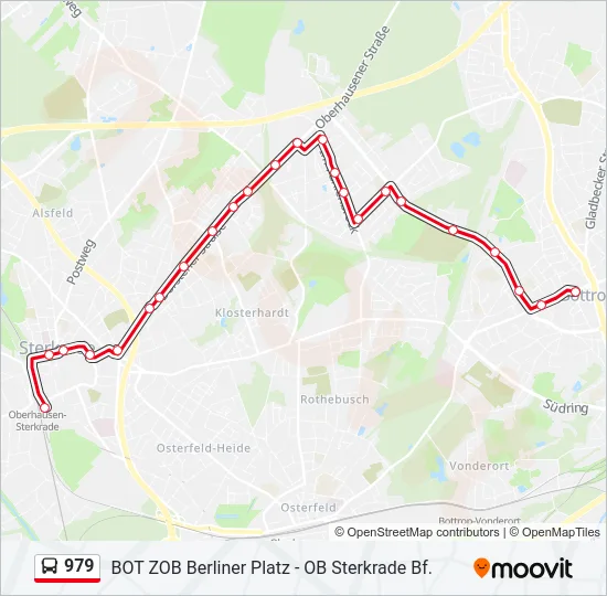 979 Bus Line Map