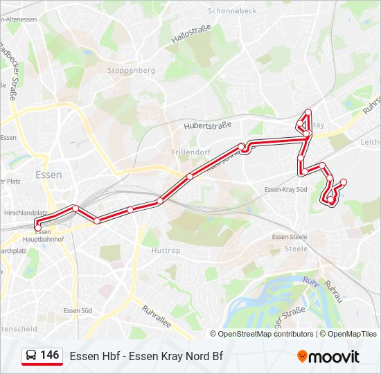 146 Bus Line Map