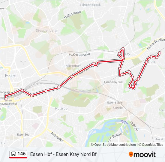 146 Bus Line Map