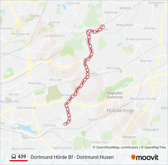 439 Bus Line Map