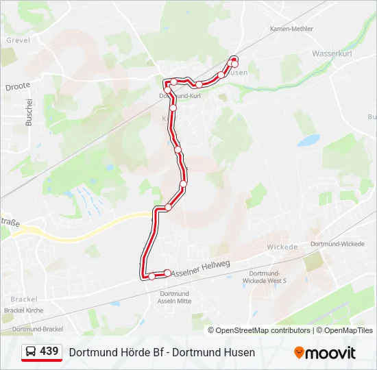 439 Bus Line Map