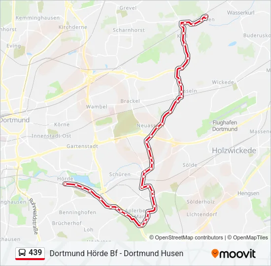 439 Bus Line Map