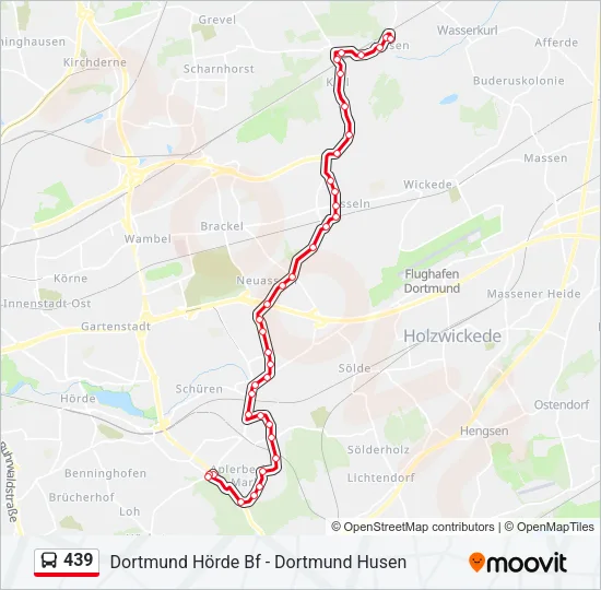 439 Bus Line Map