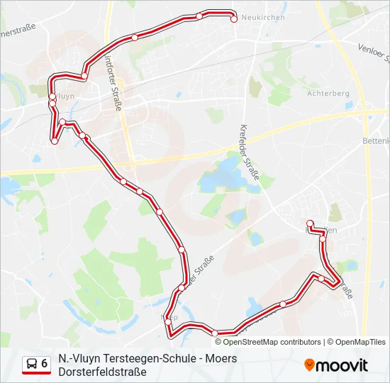 6 Bus Line Map