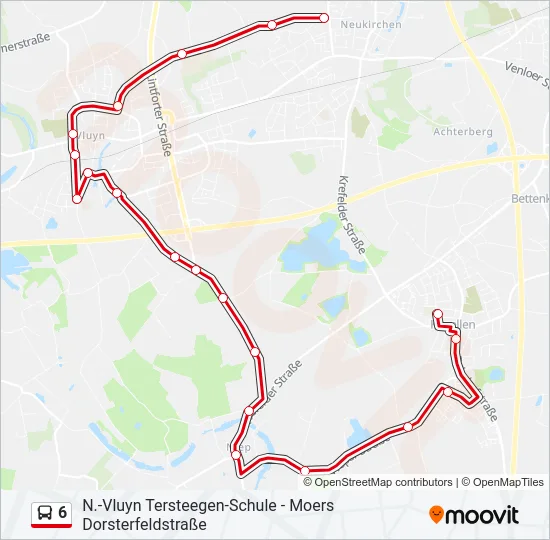 6 Bus Line Map