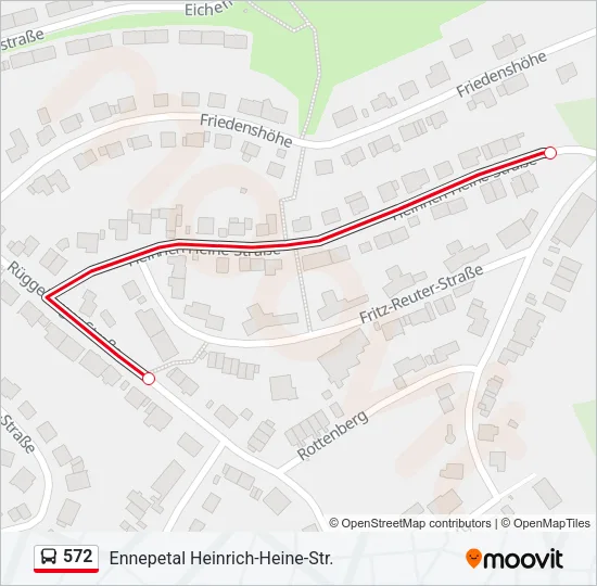 572 Bus Line Map