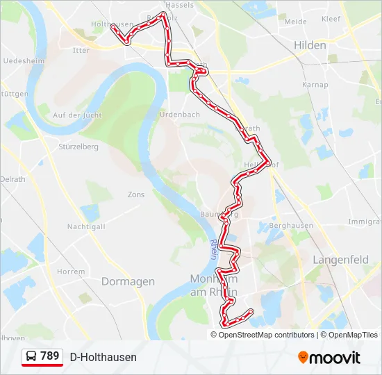 789 Bus Line Map