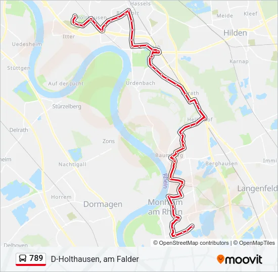 789 Bus Line Map