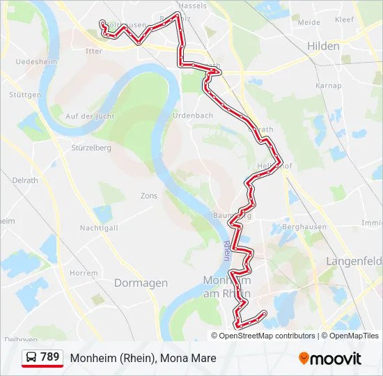 789 Bus Line Map