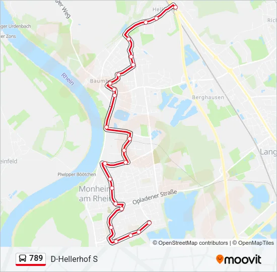 789 Bus Line Map