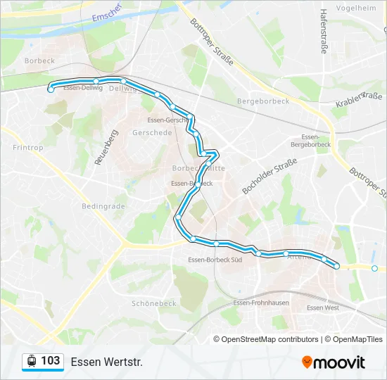 103 Light Rail Line Map