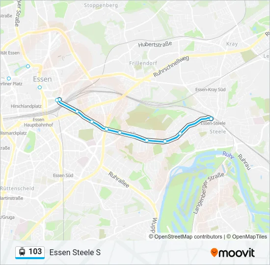 103 Light Rail Line Map