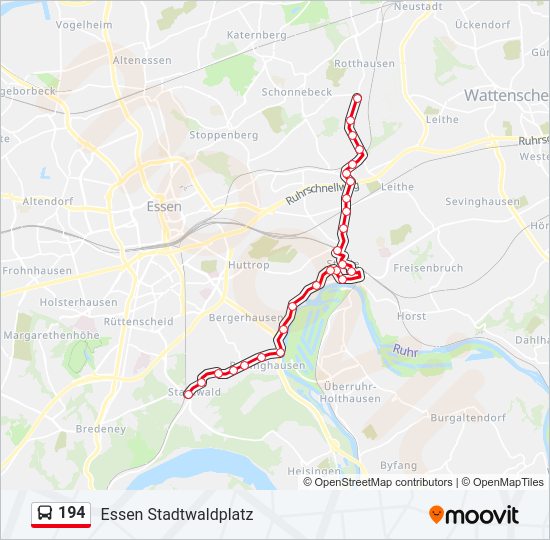 194 Bus Line Map