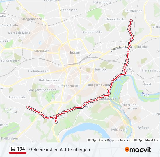 194 Bus Line Map
