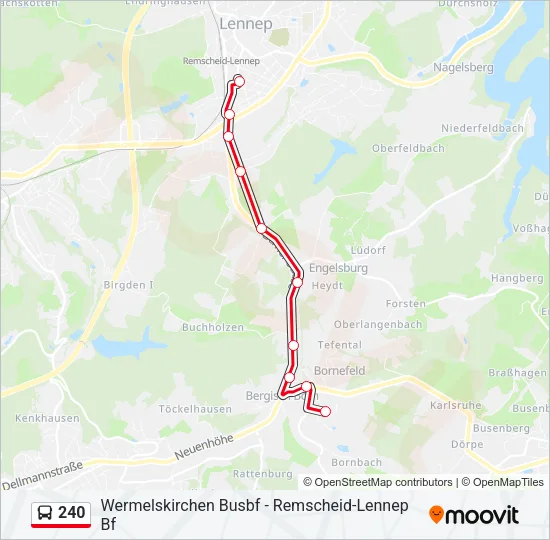 240 Bus Line Map