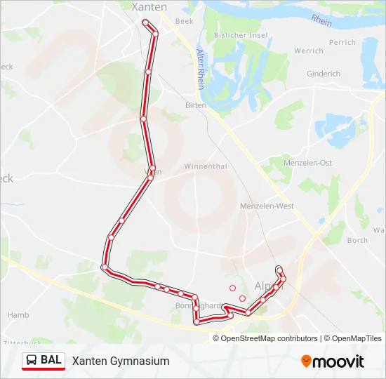 BAL Bus Line Map