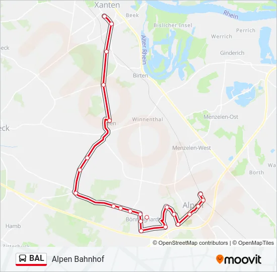 BAL Bus Line Map