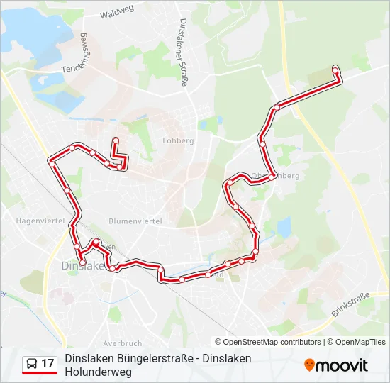 17 Bus Line Map