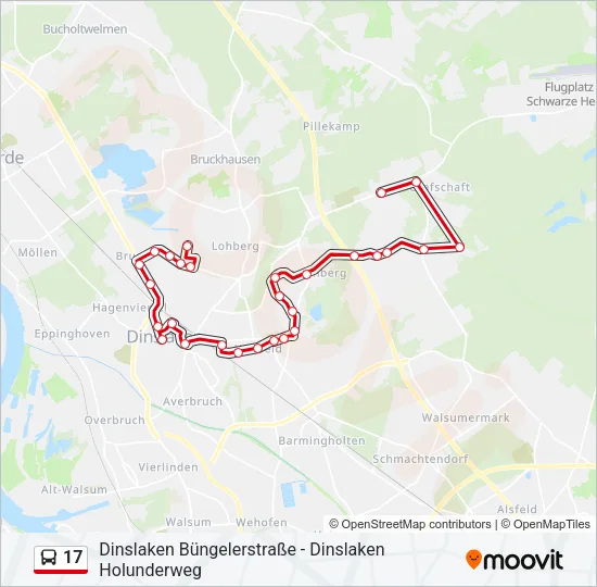 17 Bus Line Map