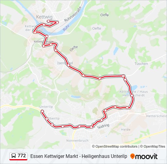 772 Route: Fahrpläne, Haltestellen & Karten - Heiligenhaus Unterilp ...