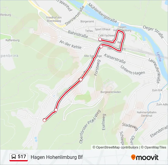 517 Bus Line Map