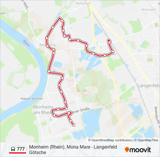 777 Bus Line Map