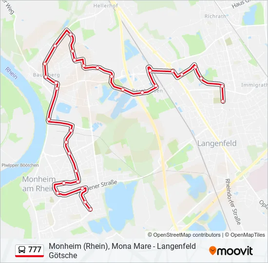 777 Bus Line Map