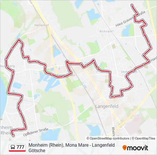 777 Bus Line Map
