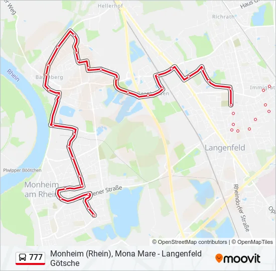 777 Bus Line Map