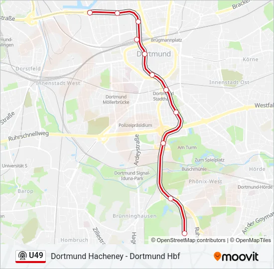 U49 Subway Line Map
