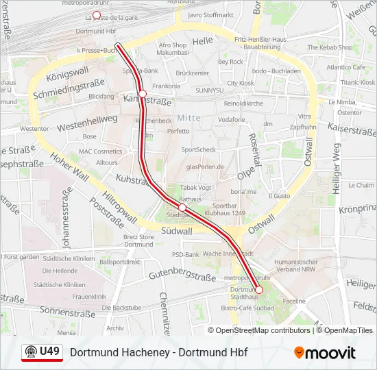 U49 Subway Line Map