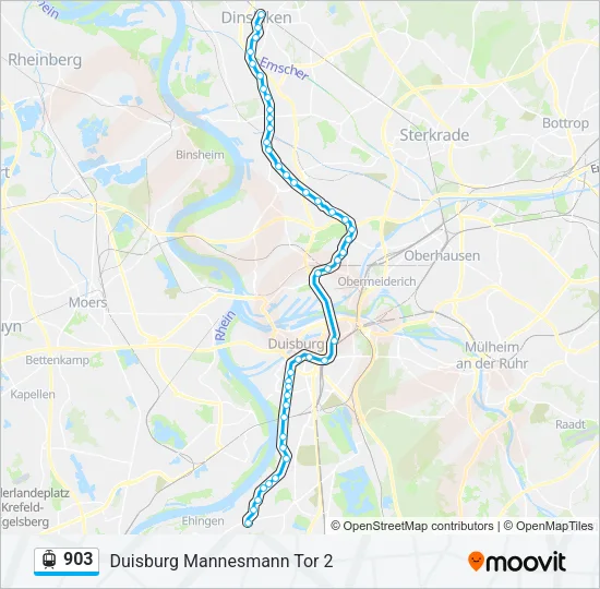 903 Light Rail Line Map