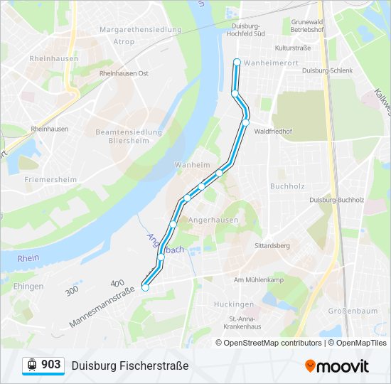 903 Light Rail Line Map