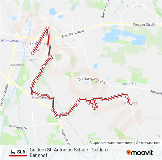 SL6 Bus Line Map