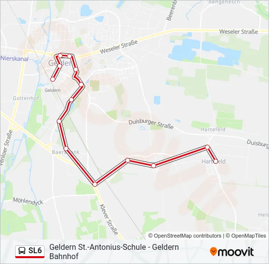 SL6 Bus Line Map