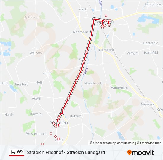 69 Bus Line Map