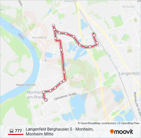 777 Bus Line Map