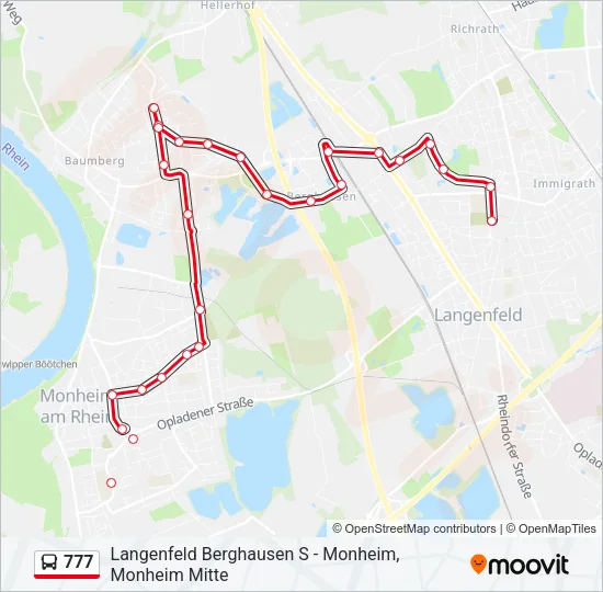 777 Bus Line Map