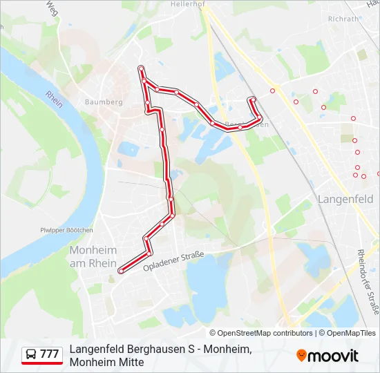 777 Bus Line Map
