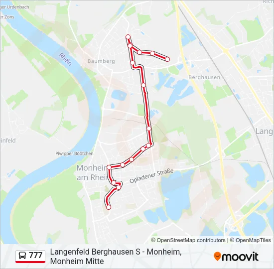 777 Bus Line Map