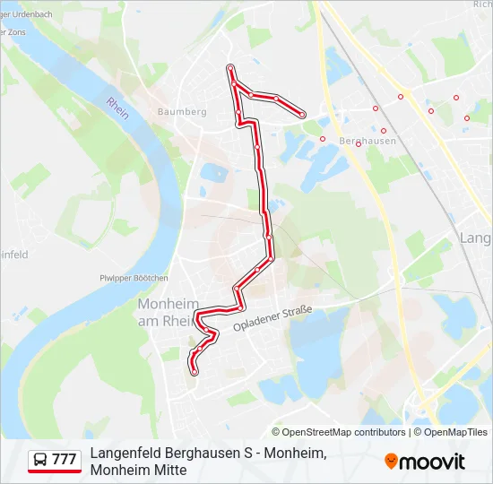 777 Bus Line Map